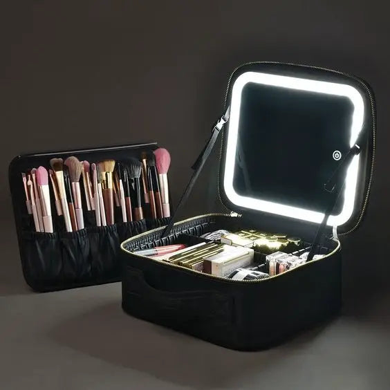 Organizador de Maquillaje con Espejo LED