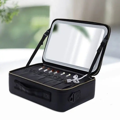 Organizador de Maquillaje con Espejo LED